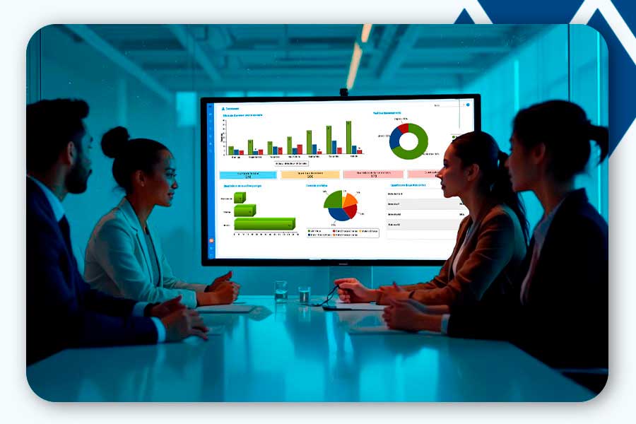 People looking at Dashboards and Insights on the neptune platform.